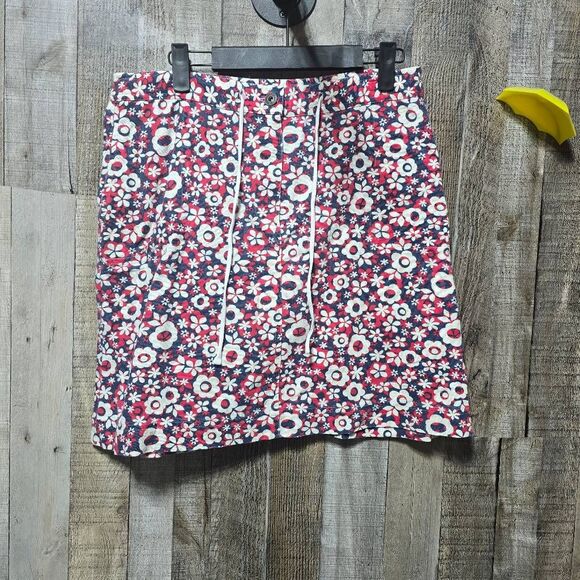 Christopher & Banks Y2K Groovy Retro Floral Multicolor Skirt - Picture 1 of 4